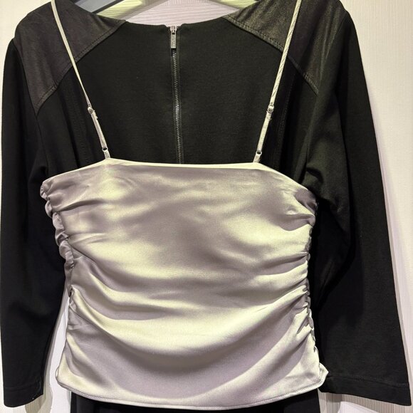 Abercrombie & Fitch Satin Cowl-Neck Top – Grey (Size M) - Picture 7 of 9